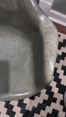 1950's Zenith Rope Edge Eames Herman Miller DAX Fiberglass Chair X-Base 1st gen - Thumbnail 12