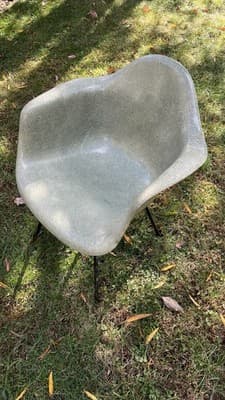 1950's Zenith Rope Edge Eames Herman Miller DAX Fiberglass Chair X-Base 1st gen - Thumbnail 9