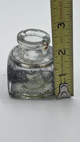 Vintage Caw's Ink New York Ink Bottle - Thumbnail 5