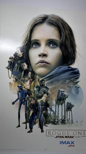 STAR WARS ROGUE ONE MOVIE PRINT AMC IMAX 13X19 Inch #2 of 3 Poster 2016 - Thumbnail 2