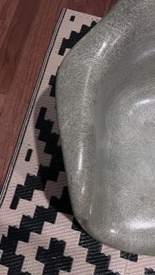 1950's Zenith Rope Edge Eames Herman Miller DAX Fiberglass Chair X-Base 1st gen - Thumbnail 11