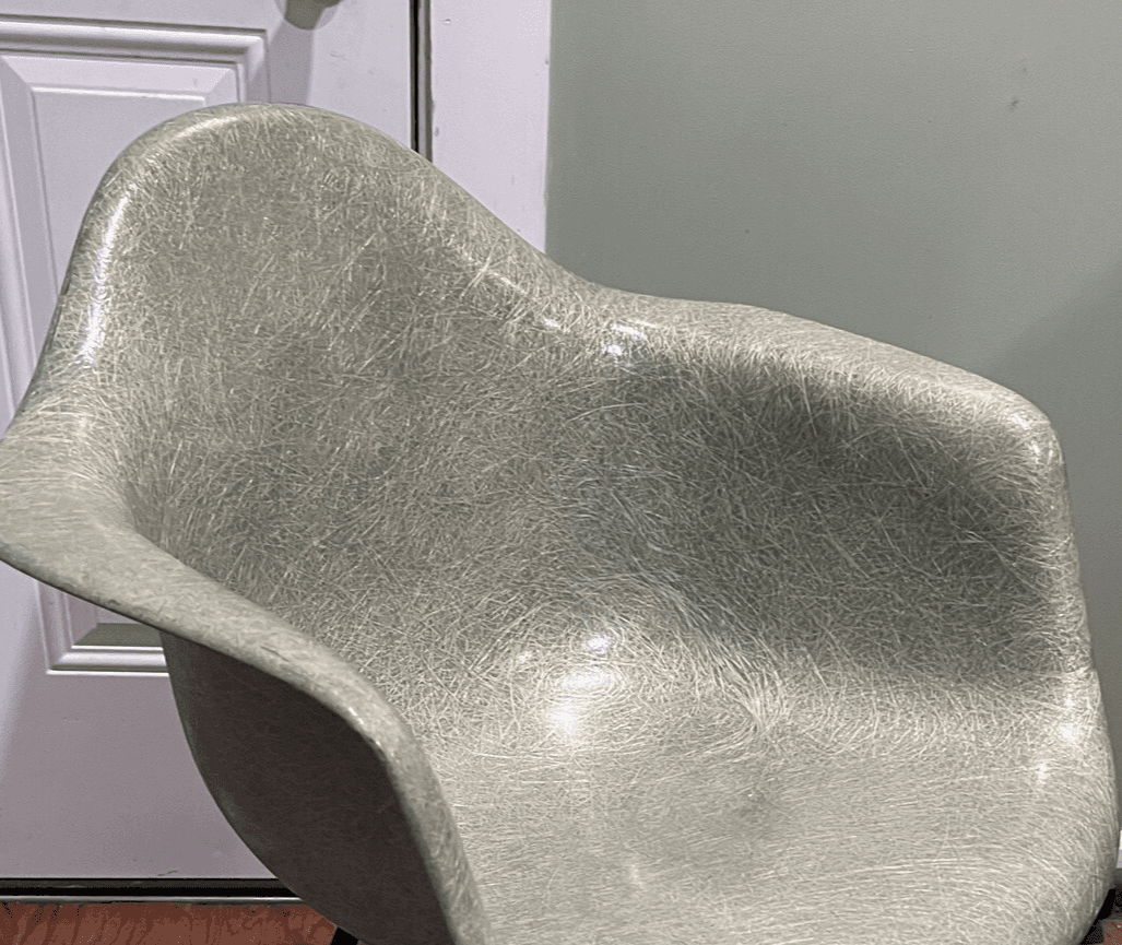 1950's Zenith Rope Edge Eames Herman Miller DAX Fiberglass Chair X-Base 1st gen - Thumbnail 3