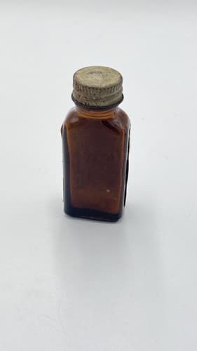 Vintagae ACRIFLAVINE LILLY Amber Medicine Bottle , EMPTY , NO Contents - Thumbnail 5