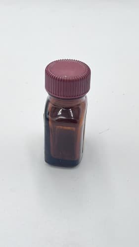 RARE Vintage Mc Neil CLISTIN Carbinoxamine Amber bottle EMPTY, no contents - Thumbnail 4