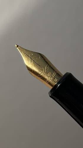 DIPLOMAT ATTACHE Stainless w/ GP Trim Fountain Pen Germany, never used - Thumbnail 3