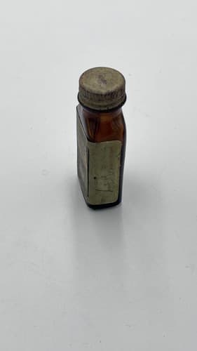 Vintagae ACRIFLAVINE LILLY Amber Medicine Bottle , EMPTY , NO Contents - Thumbnail 3
