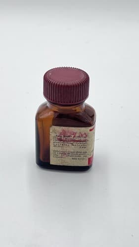 RARE Vintage Mc Neil CLISTIN Carbinoxamine Amber bottle EMPTY, no contents - Thumbnail 2