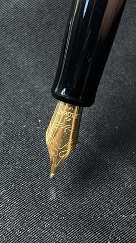 DIPLOMAT ATTACHE Stainless w/ GP Trim Fountain Pen Germany, never used - Thumbnail 4