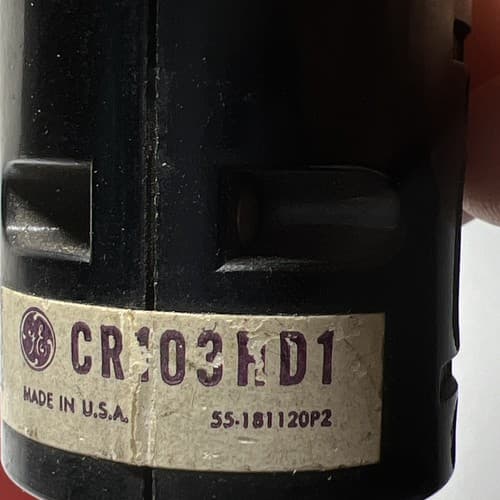 GENERAL ELECTRIC CR103HD1 RED PILOT LIGHT , No Bulb *USED* - Thumbnail 5