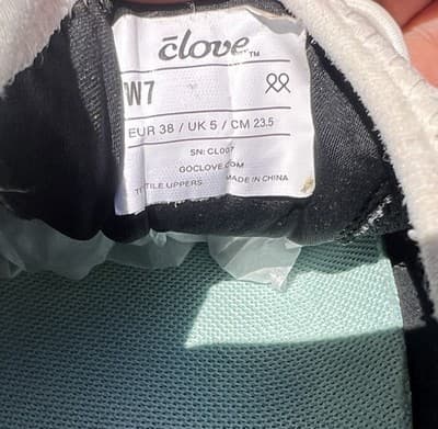 Clove Shoes Women Size 7W White Athletic Walking Nursing Comfort Sneakers EUR 38 - Thumbnail 3