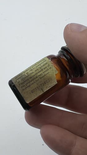 RARE Vintage Bottle of Calomel by Eli Lily & Company #442 , EMPTY - Thumbnail 3