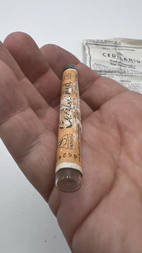 RARE Vintage SANDOZ CEDILANID Glass Tube w/box and Instructions EMPTY - Thumbnail 5
