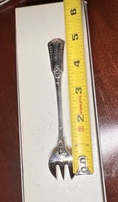 Dessert/Cake Fork Empire Chambly Silverplate France 5.5" - Thumbnail 12