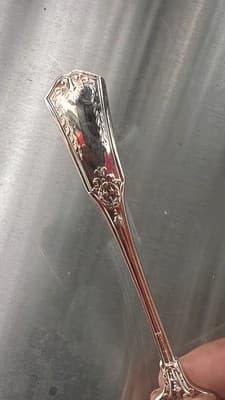Dessert/Cake Fork Empire Chambly Silverplate France 5.5" - Thumbnail 4