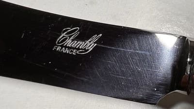 Cheese /Butter Knife Empire Style Chambly France 6.5" - Thumbnail 2