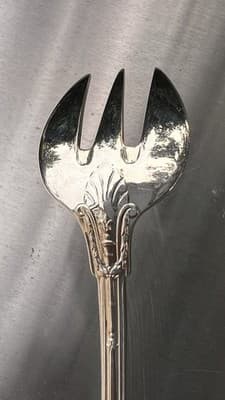 Dessert/Cake Fork Empire Chambly Silverplate France 5.5" - Thumbnail 3