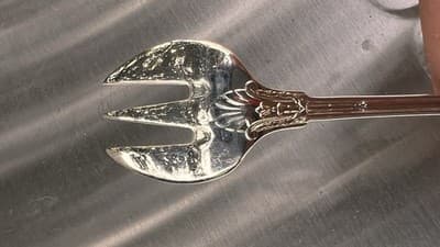 Dessert/Cake Fork Empire Chambly Silverplate France 5.5" - Thumbnail 7