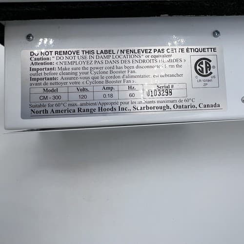 Cyclone CM-300 Booster Fan Plus W/ Built-in Thermostat White - Thumbnail 5