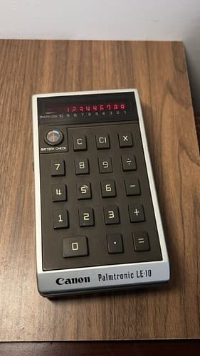 Rare Canon Palmtronic LE-10 Calculator Vintage calculator only Mint - Thumbnail 2
