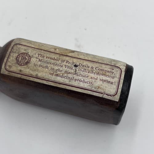 Vintage Medicine Bottle, DILANTIN ( DIPHENYLHYDANTOIN) Parke Davis 224 EMPTY 4" - Thumbnail 4