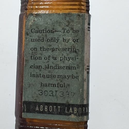 Colchicine Poison Bottle 2.75" Abbott LAB *** EMPTY NOT FOR CONSUMPTION *** - Thumbnail 7