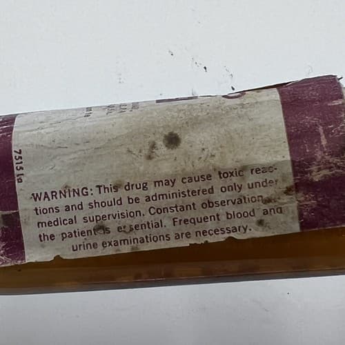 Schering Combisul TD Sulfathiazole Diazine Bottle EMPTY - Thumbnail 4