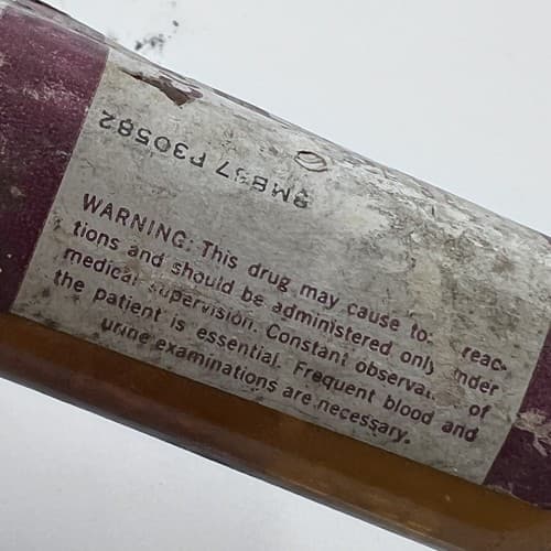Schering Combisul TD Sulfathiazole Diazine Bottle EMPTY - Thumbnail 3