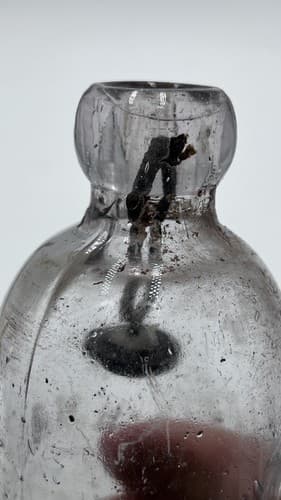 Rare Antique Glass Bottle Henry Haussling Newark N.J 7.25" Tall - Thumbnail 5