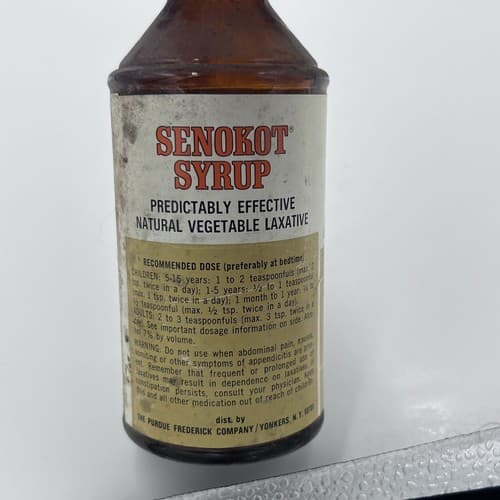 Vintage Advertising Medicine Senokot Constipation , The Purdue Frederick EMPTY - Thumbnail 4