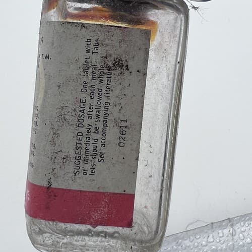Vintage 1960's Dactilase Lakeside Spasmogestant EMPTY Bottle , No Contents - Thumbnail 3