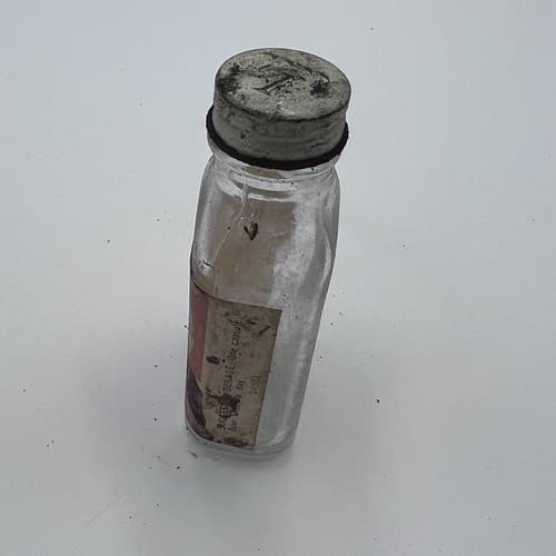 Vintage Bottle Dactil Lakeside labs ETHYL-3-PIPERIDYL DIPHENYLACETATE EMPTY - Thumbnail 3