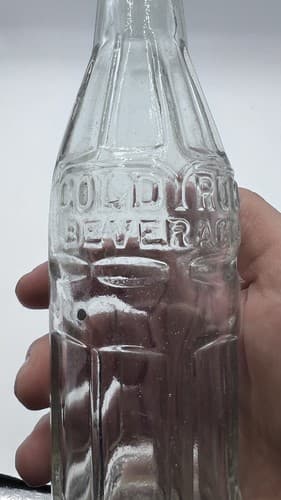 RARE Cold Rock Beverages Clifton NJ Soda bottle Embossed 6 1/2 oz - Thumbnail 3