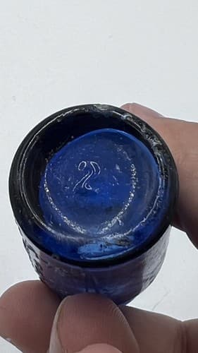 Vintage Cobalt Blue Glass Bottles LOT Of (4) Art BROMO Seltzer Emerson BALTIMORE - Thumbnail 11