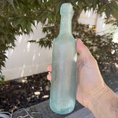 Rare VINCENT, HATHAWAY & Co BOSTON Round Bottom Bottle