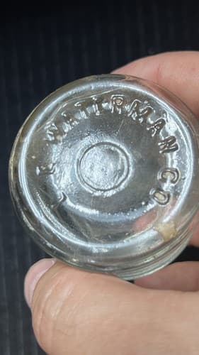 Antique L. E. Waterman Co Ink Bottle w/bubbles - Thumbnail 6
