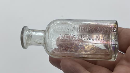 Rare Embossed William Henry Sayre Bottle Newark , NJ - Thumbnail 3