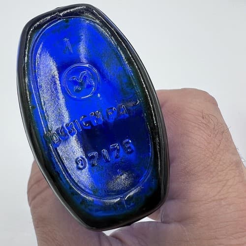 Maryland Glass Corporation Cobalt Blue Bottle C1935 Pat #97178 - Thumbnail 5
