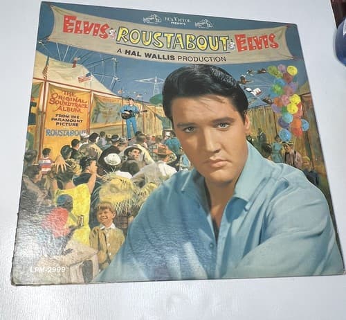 ELVIS PRESLEY LP LPM-2999 ROUSTABOUT Monoaural RCA Victor Very Good - Thumbnail 2