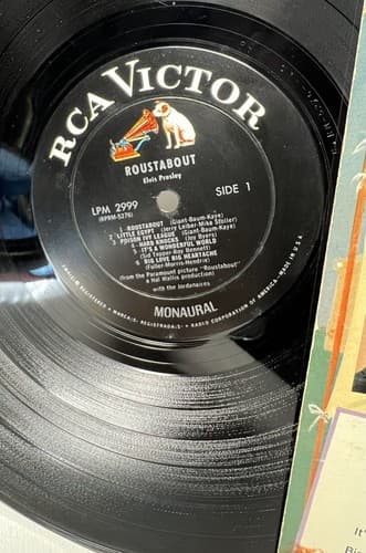ELVIS PRESLEY LP LPM-2999 ROUSTABOUT Monoaural RCA Victor Very Good - Thumbnail 4