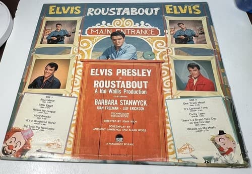 ELVIS PRESLEY LP LPM-2999 ROUSTABOUT Monoaural RCA Victor Very Good - Thumbnail 3