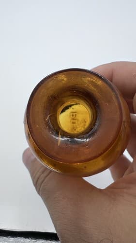 Antique PARKE, DAVIS & CO. PD& Co Medicine Bottle Amber 4.75 - Thumbnail 5