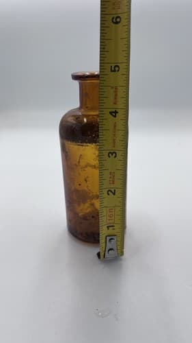 Antique PARKE, DAVIS & CO. PD& Co Medicine Bottle Amber 4.75 - Thumbnail 7