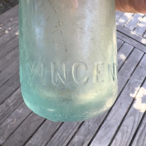 Rare VINCENT, HATHAWAY & Co BOSTON Round Bottom Bottle - Thumbnail 6