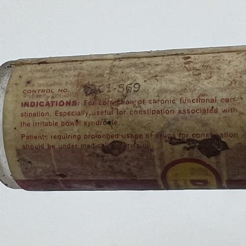 RARE Vintage DECHOTYL Decholin Ames Company Clear Glass Medicine Bottle EMPTY - Thumbnail 4