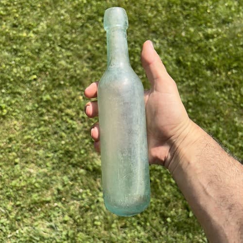 Rare VINCENT, HATHAWAY & Co BOSTON Round Bottom Bottle - Thumbnail 4