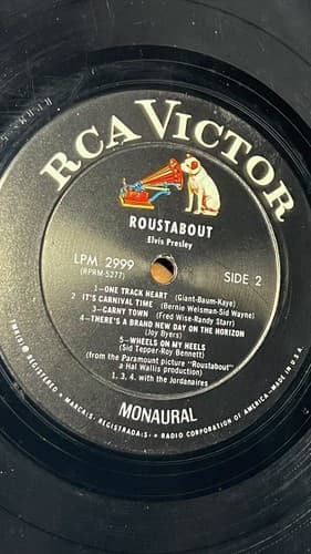 ELVIS PRESLEY LP LPM-2999 ROUSTABOUT Monoaural RCA Victor Very Good - Thumbnail 5