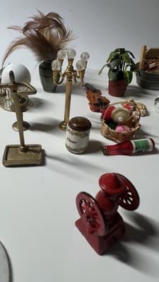 Dollhouse Miniature Lot 20+ Accessories 1:12 Scale - Thumbnail 8
