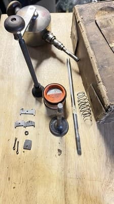 1912 Albertson Sioux Manual Valve Grinder #400 Tool USA Original Box - Thumbnail 9