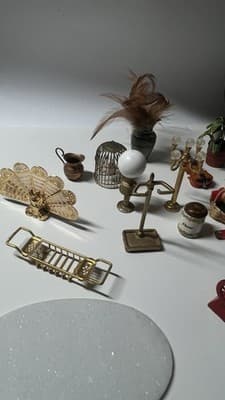 Dollhouse Miniature Lot 20+ Accessories 1:12 Scale - Thumbnail 5