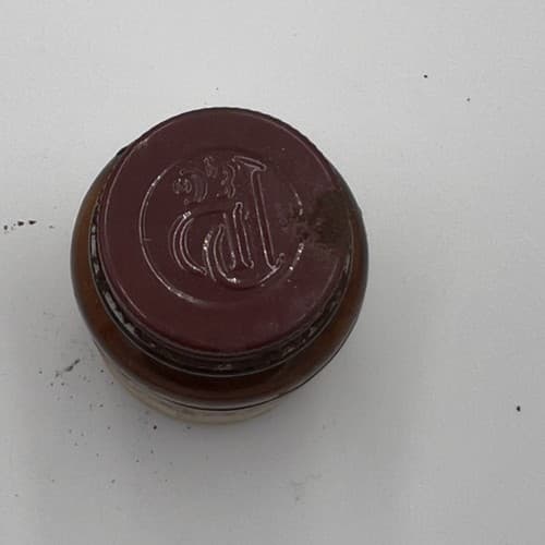 Rare MIDICEL Sulfamethoxypyridazine Parke Davis Amber Medicine Bottle EMPTY - Thumbnail 3